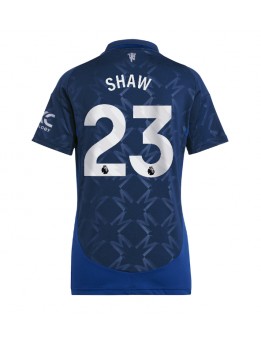 Manchester United Luke Shaw #23 Zenski Gostujuci Dres 2024-25 Kratak Rukavima